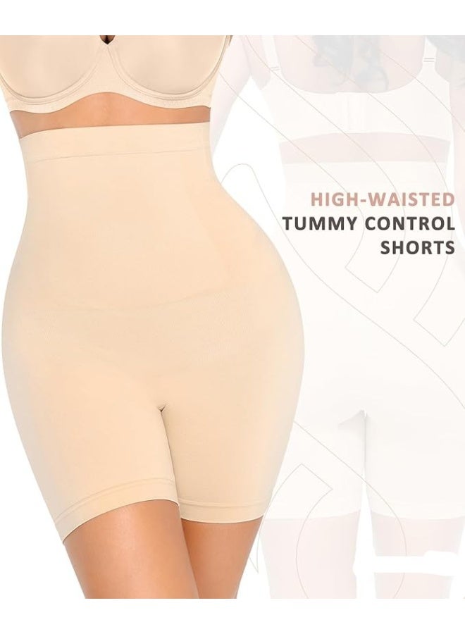 فور بيسكس 4basix Women’s Tummy Control Shapewear Shorts – Seamless High Waist Body Shaper for Women, Slimming Compression Panty for Waist & Thighs, Invisible Under Dress, Postpartum & Daily Shaping Underwear - Image 4