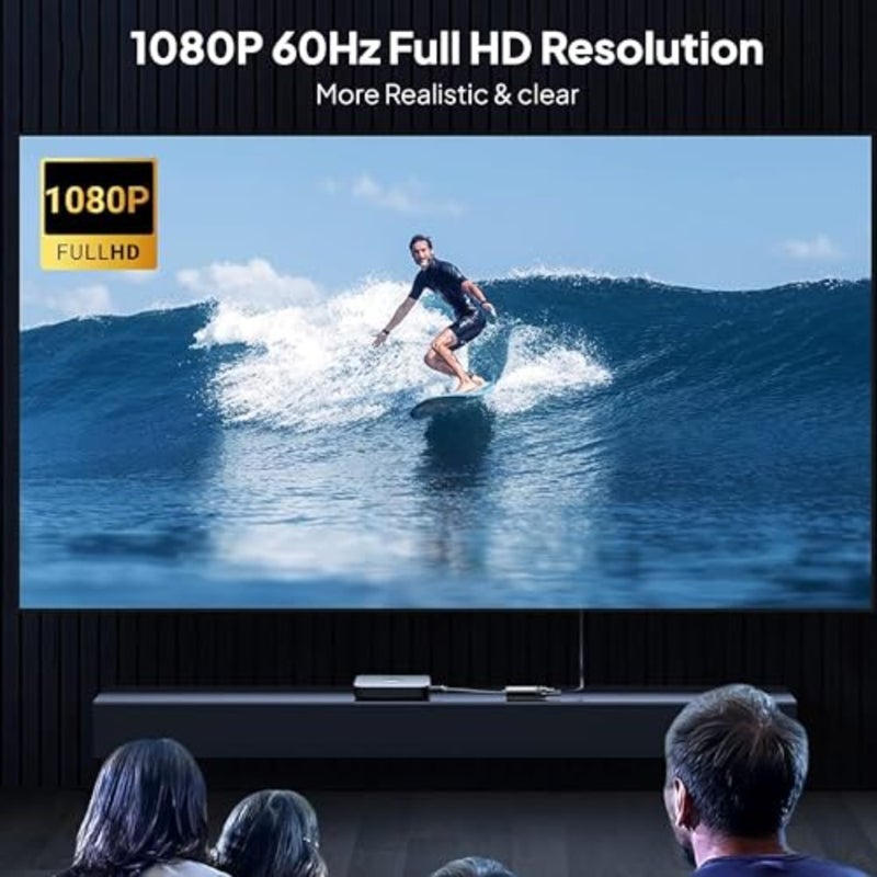 VGA to HDMI Adapter for PC Laptop Projector Full HD 1080p@60Hz Active Converter with Gold-Plated Connector and Aluminum Alloy Shell - Image 5