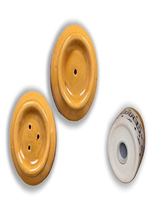 MiRiM Ceramic Salt & Pepper Shaker, Spices Shaker/Dispenser Set with Perfect Pour Holes (Set of 2) - Multicolor - Image 2