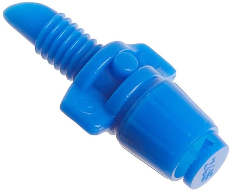 Raindrip 180JET010B, Micro Spray Jet, Half-Circle Pattern, Fan Spray, with 10-32 Threaded Inlet, Drip Irrigation Emitters for Drip Irrigation Gardening Systems, 10-Pack, Blue - Image 2