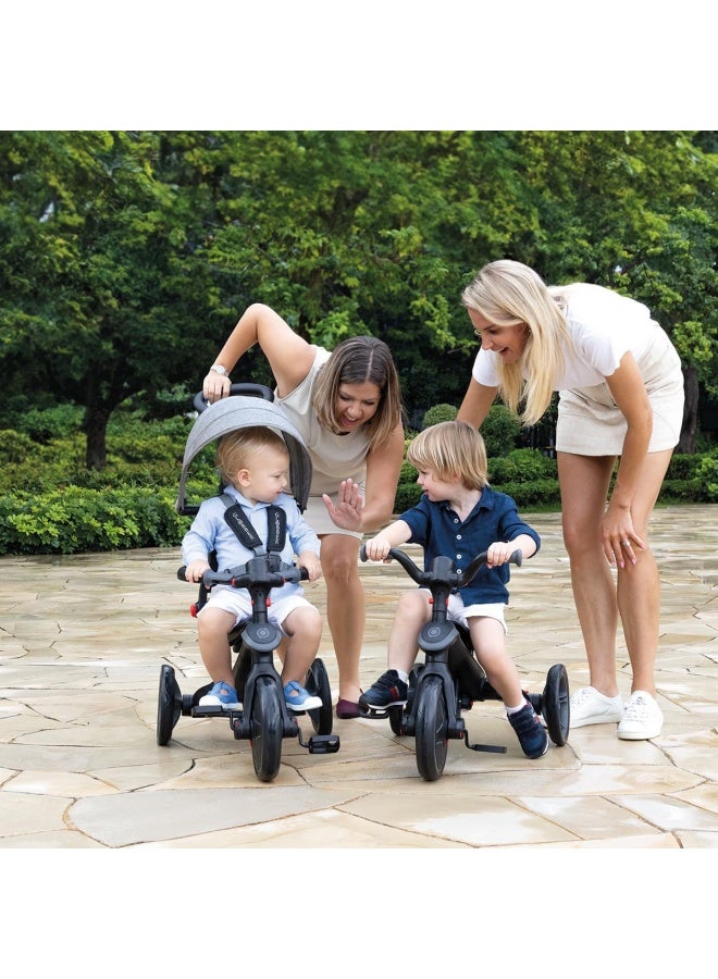 GLOBBER دراجة جلوبير إكسبلورر القابلة للطي 4 في 1 باللون الأسود/الرمادي - Image 5