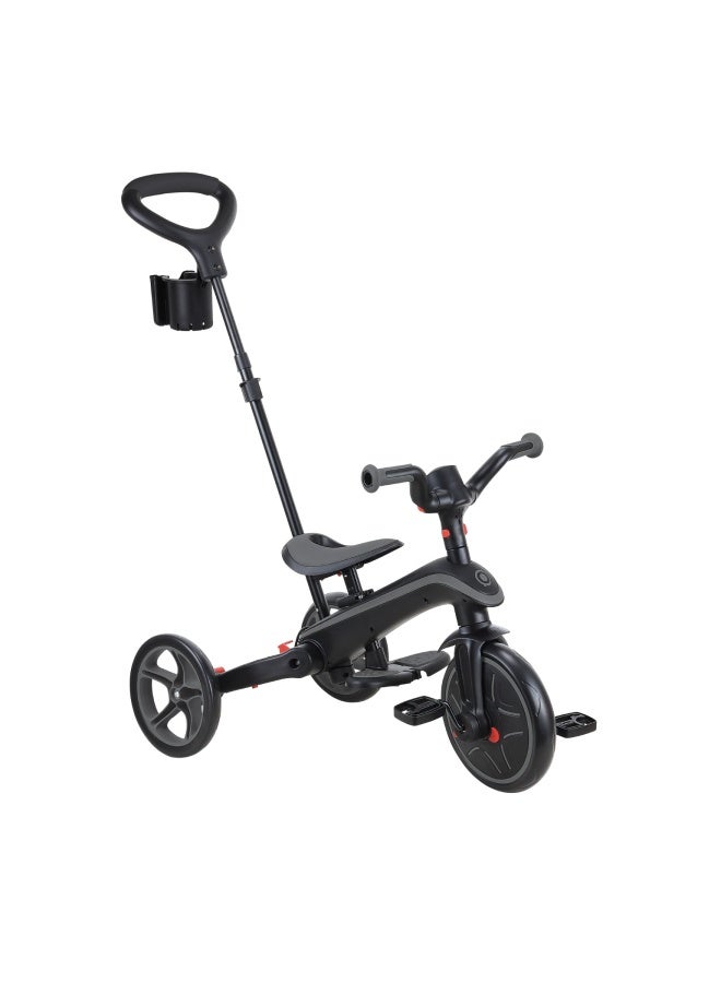 GLOBBER دراجة جلوبير إكسبلورر القابلة للطي 4 في 1 باللون الأسود/الرمادي - Image 4