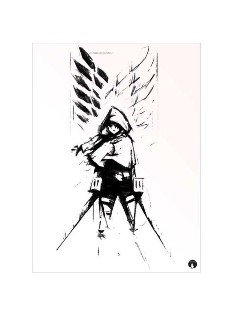 RKN Anime Attack On Titan Mousepad Grey/Black