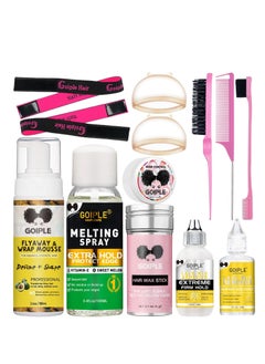 Goiple Lace Melting Spray Glue-Less Hair Adhesive for Wigs, Lace Bond Adhesive Spray Wig Melting Spray for Closure Front Extensions, Melting Spray for Lace Wigs Natural Finishing Hold Protect Edge Kit  - Image 1