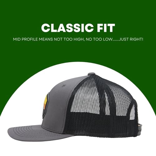 LINDO Trucker Hat - Mountain Sky (Graphite/Black) - Image 2
