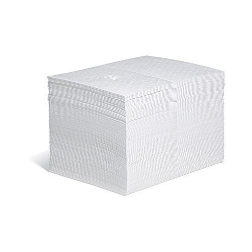 PIG New Pig Oil Mat - Oil-Only Absorbent Mat Pad - 100 Pads per Bag - 15" x 20" Pad - Absorbs up to 28 ounces per Pad - MAT403 - Image 1