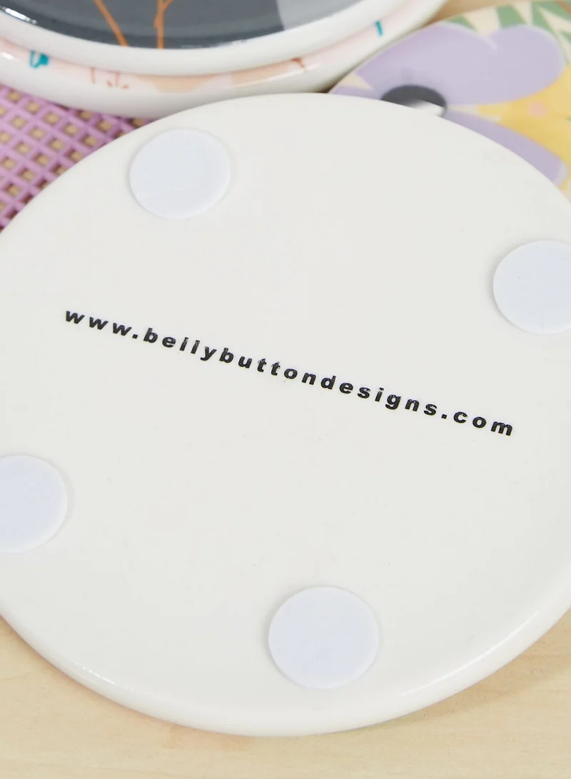 Belly Button Coaster Set Of 4