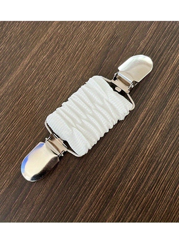 AROAQ Dress Clips, Elastic Clothes Clip Brooch Pins, Multipurpose Dress Shirt Brooch Clip, Multicolor Dress Clips Back Cinch For Women - Image 4