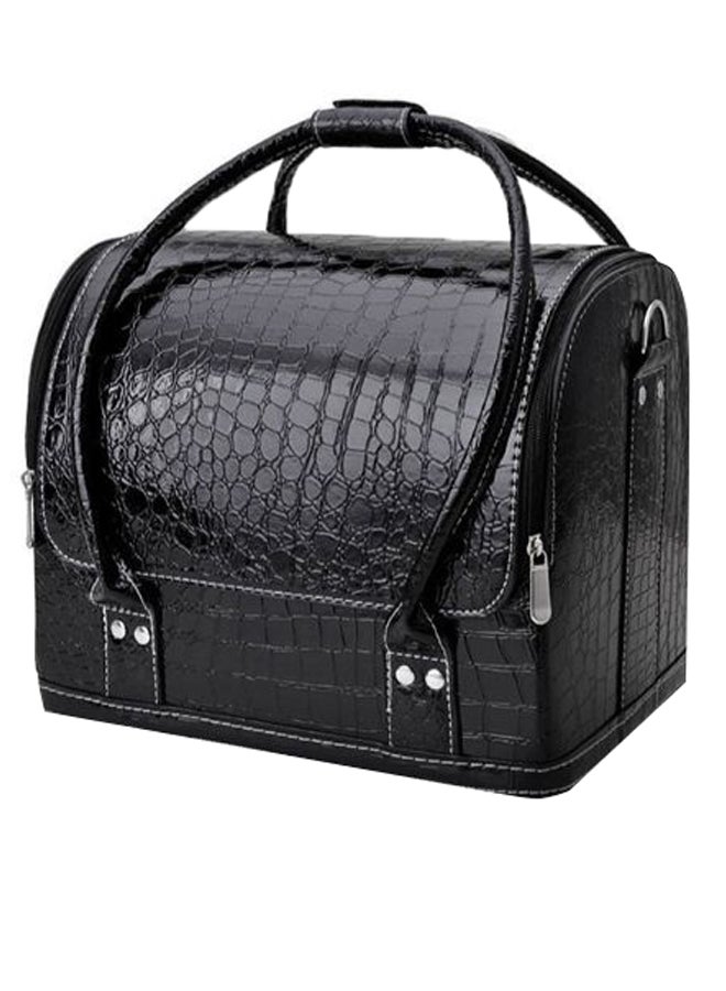 Loquat Professional Large Capacity Versatile Makeup Box Black - Image 1