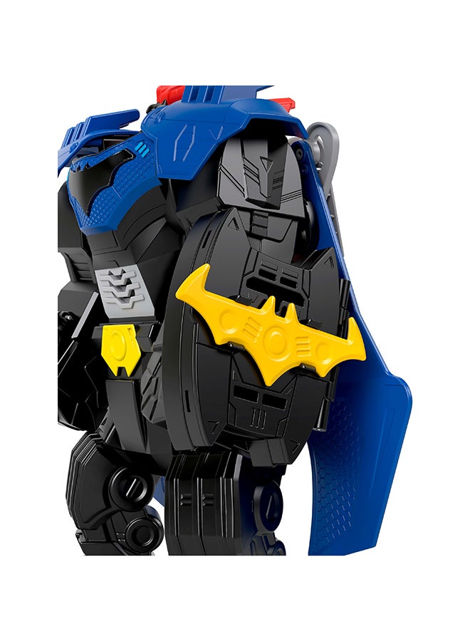 imaginext فيشر-برايس دي سي سوبر فريندز باتمان طائرة ميك مع أضواء وأصوات وحركة وشخصية عمل بطول 3 إنش، لعبة بطول 14.5 إنش تشمل قاذف وأقراص - Image 4