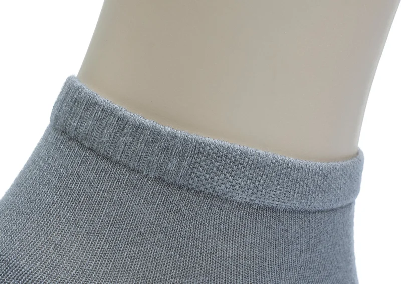 aurumé Men's 6-Piece Premium Bamboo Booties Socks Seamless - Gray