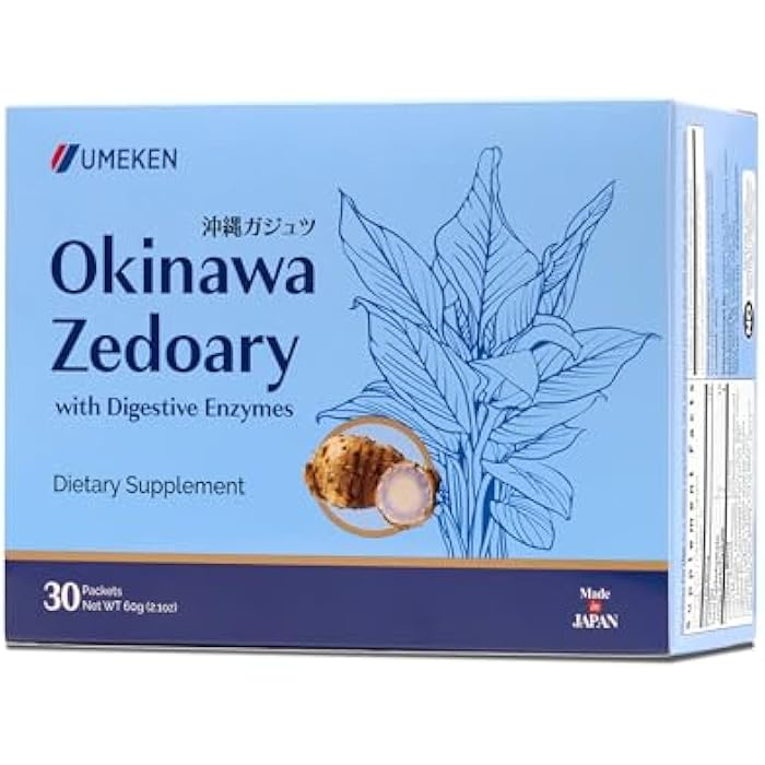 Umeken Okinawa Zedoary – Purple Turmeric with Fermented Cabbage Extract, Bitter Melon, and 5 Digestive Enzymes, Gut & Digestive Health Supplement, 1-Month Supply, 30 Count - Image 1