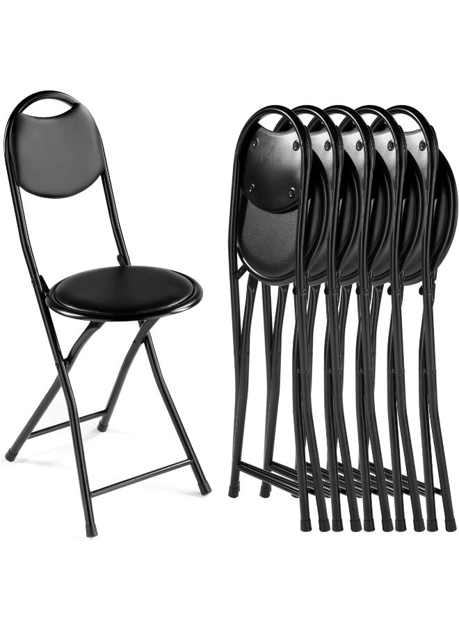 DubaiGallery Portable Metal Folding Chair NU-80040, Padded Seat and Backrest for Enhanced Comfort, Red Color with Strong Black Frame, Easy to Fold Carry and Store, Perfect for Home Office Events Meetings Parties and Guests, 29×29×74 cm - Image 1
