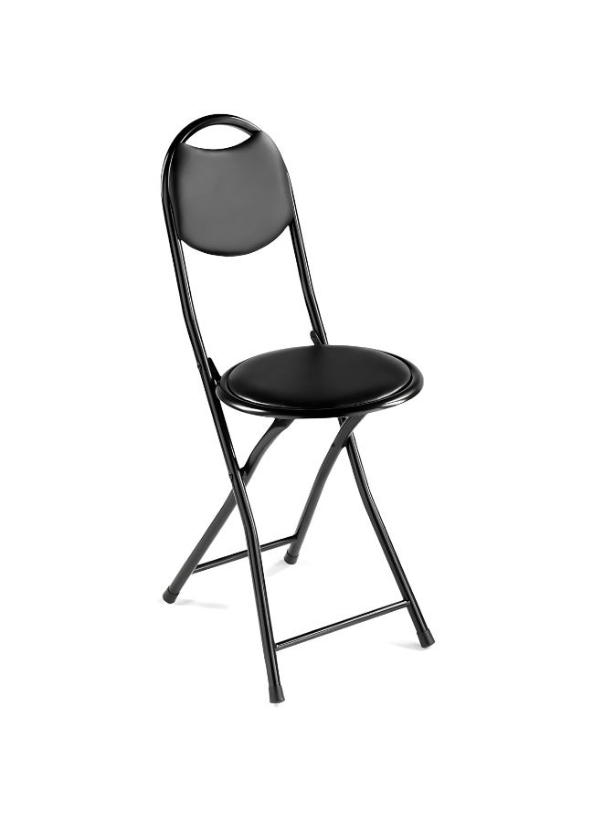 DubaiGallery Portable Metal Folding Chair NU-80040, Padded Seat and Backrest for Enhanced Comfort, Red Color with Strong Black Frame, Easy to Fold Carry and Store, Perfect for Home Office Events Meetings Parties and Guests, 29×29×74 cm - Image 2