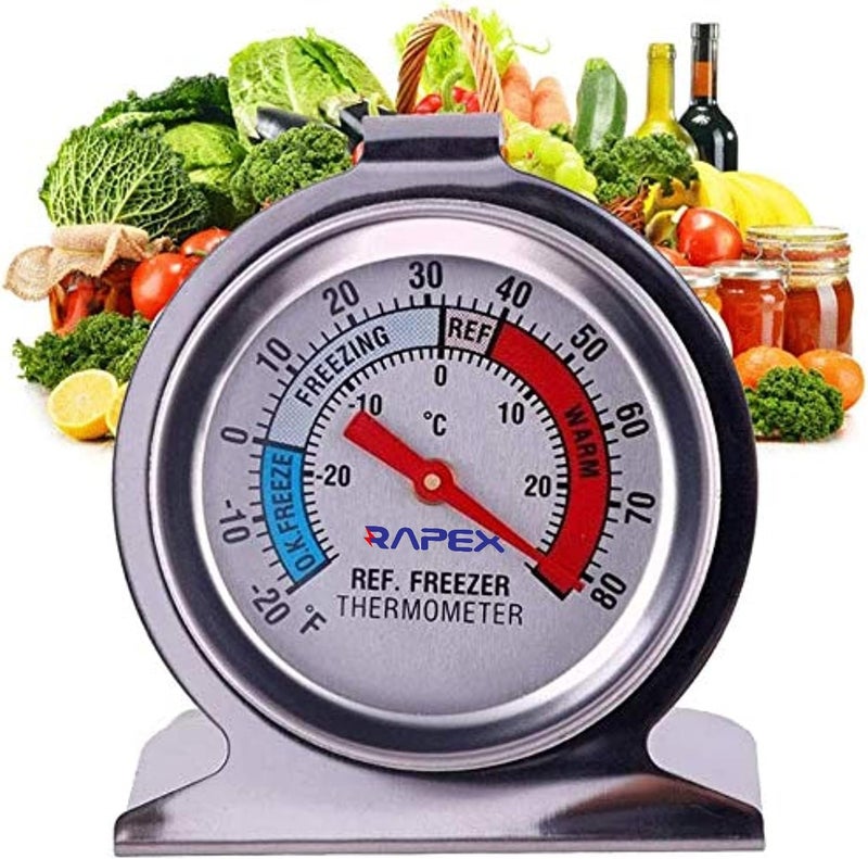 Royal Apex Stainless Steel Refrigerator & Freezer Thermometer - Image 1