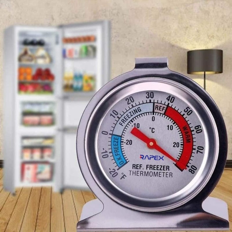 Royal Apex Stainless Steel Refrigerator & Freezer Thermometer - Image 2