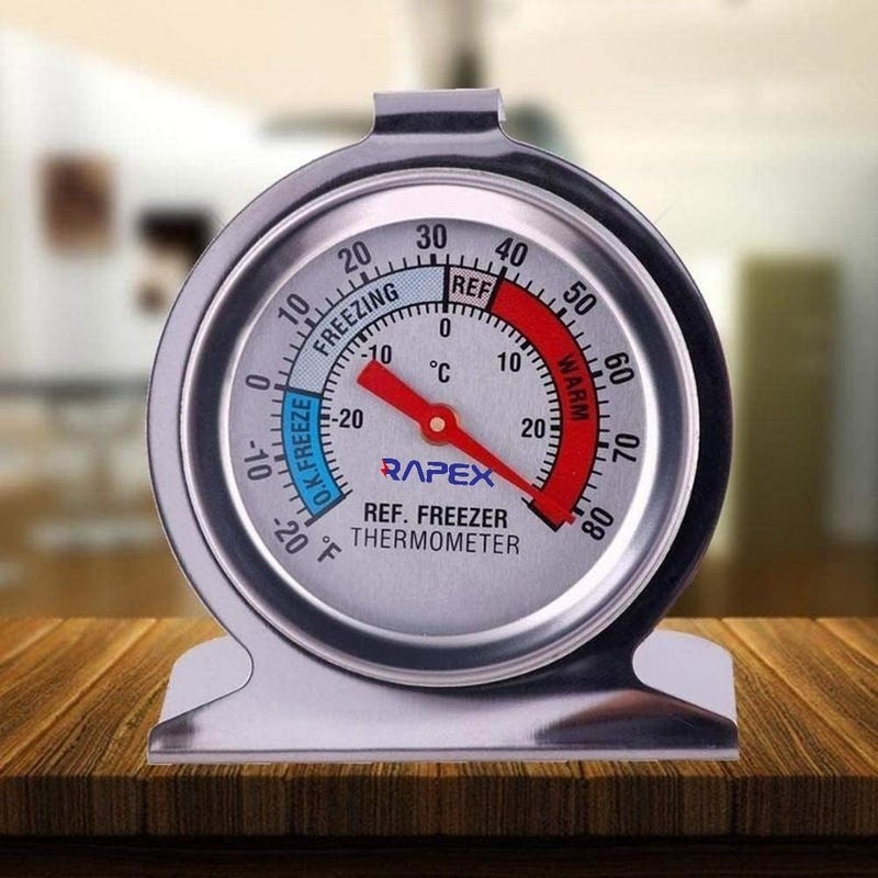 Royal Apex Stainless Steel Refrigerator & Freezer Thermometer - Image 3