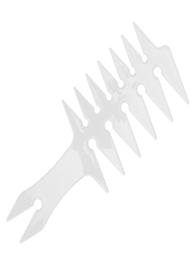 Entatial Wide Tooth Comb, Double Sided Comb 7.9 x 3.1 x 0.2 in Wide Tooth Detangling Comb Men Styling Comb Barber Accessories for Unique Hair Salon Home Use (White) - Image 1