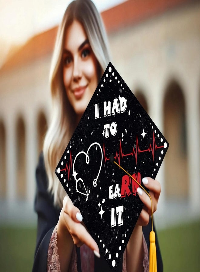 ADVANSYNC I had to EaRN it Graduation Cap Topper - Image 2