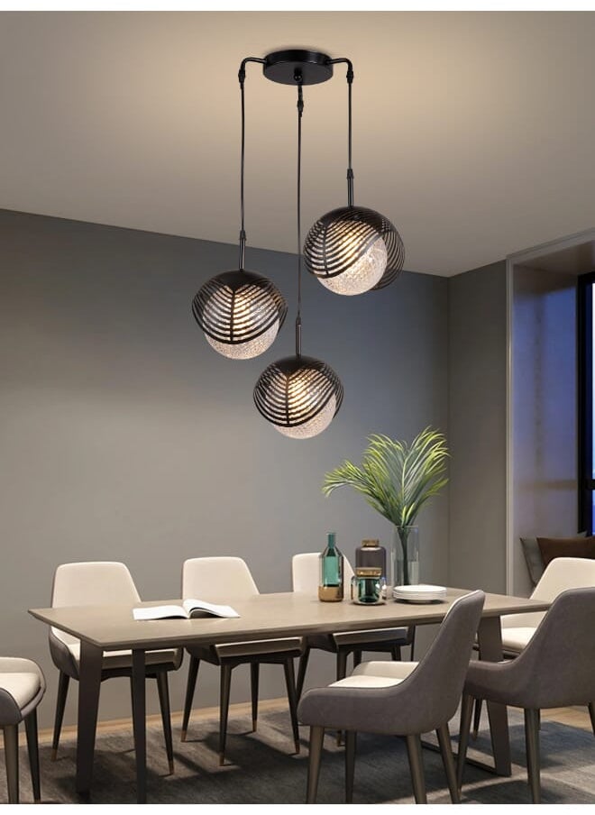 Best Power Modern 3 Lamps Chandelier 2249-3 with 80cm Adjustable Length, E27 Bulb Socket (Bulbs Not Included) - Stylish Ceiling Lighting for Living Room, Dining Room, Bedroom, and Hallways  - Image 2