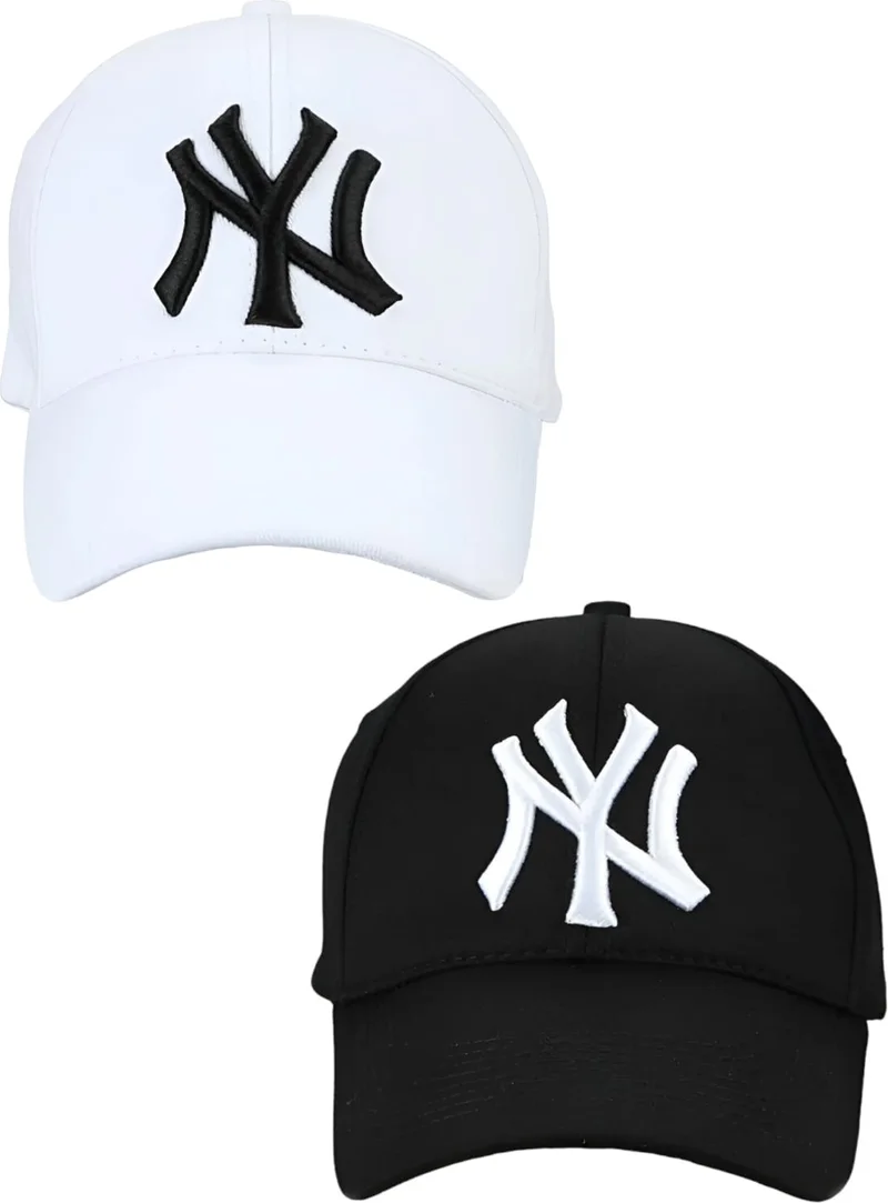تيزجيلسين Unisex 5-8 Years Old Cotton Adjustable Children's Hat Set of 2