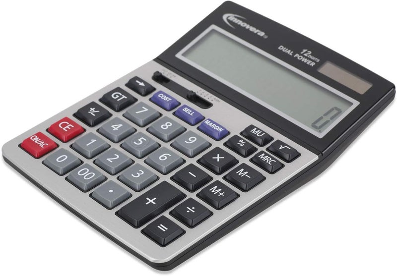 Innovera 15968 15968 Profit Analyzer Calculator Dual Power 12Digit LCD Display - Image 2