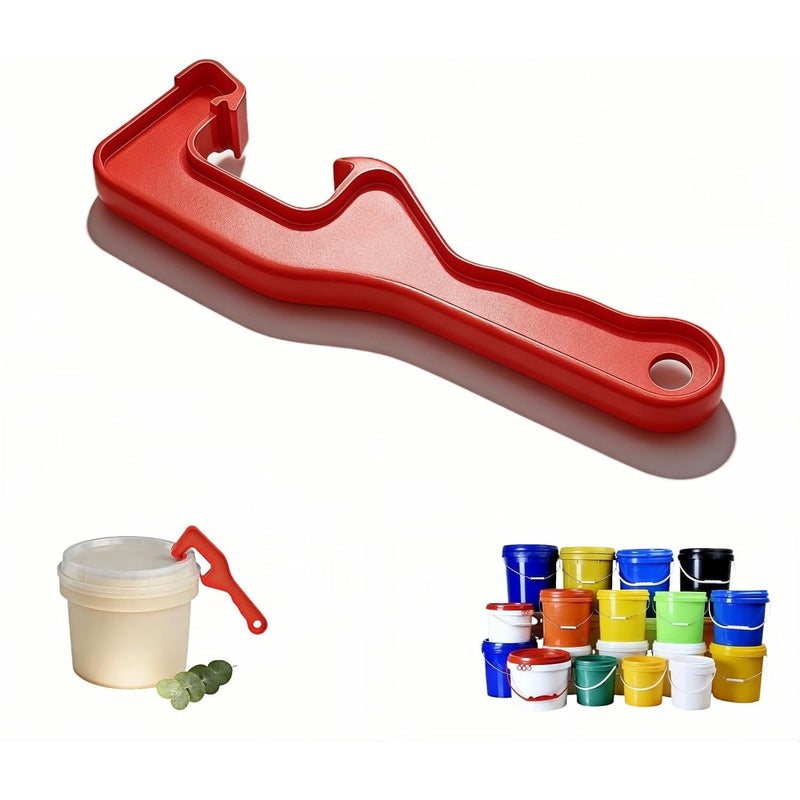 Red Heavy Duty Gallon Paint Can Opener Bucket Lid Removal Tool 7.87 Inch - Image 1