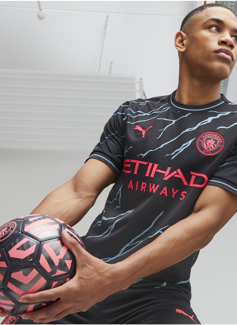 PUMA - Manchester City 23/24 Mens Black Third Jersey - Image 1