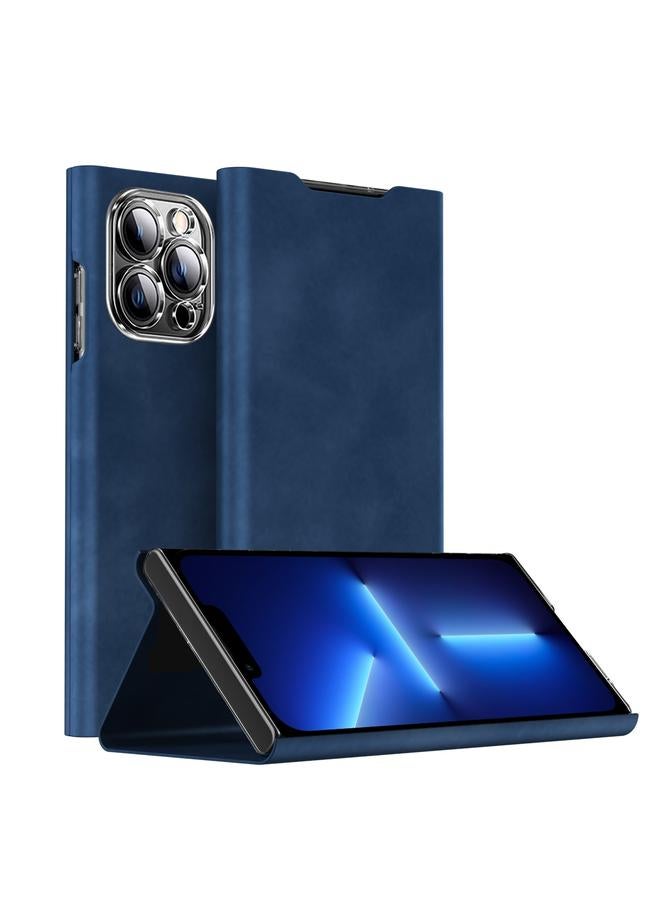 Zaboon Case For iPhone 13 Pro Magnetic Napa Texture Leather Phone Case with Holder - Image 1