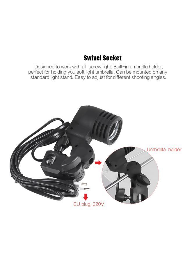 NIBEMINENT Photography Bulb Holder Socket Black  - Image 2