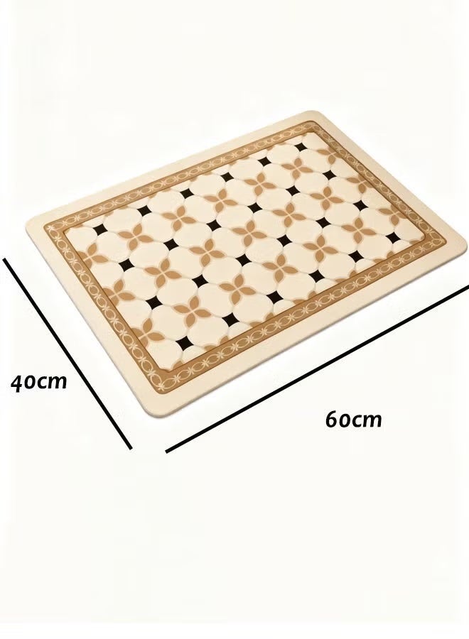 Aimayapet Diatom Bath Mat（1pc 40*60CM）, Anti-Slip Bathroom Floor Mats Quick Dry Bath Rug, Super Absorbent Bathtub Mat for Shower Room Non-Slip Thickened Carpet,Easy to Clean Kitchen Mat - Image 2