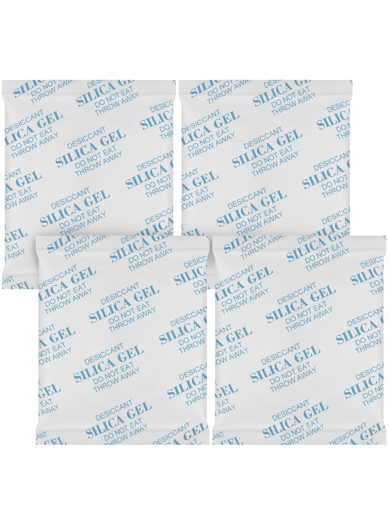 HomarKet Moisture Absorbers 4 Packs 250 Gram Silica Gel Packs Desiccant Dehumidifier Packs Premium Desiccant Packets for Storage Color Indicating Silica Gel for Spices Jewelry Shoes and Electronic - Image 1