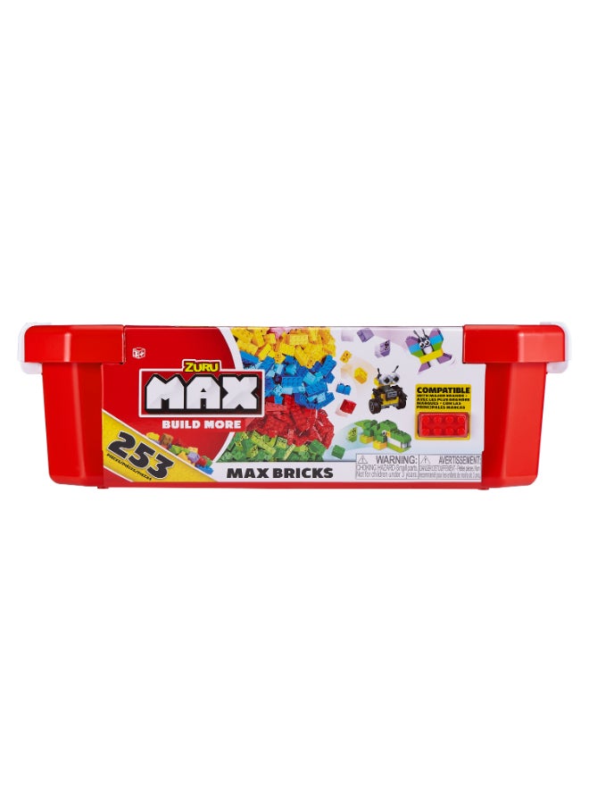 Zuru Max MAX Build More Building Bricks Value Set (253 Bricks) by ZURU - Compatible with Other Major Brands - Image 1
