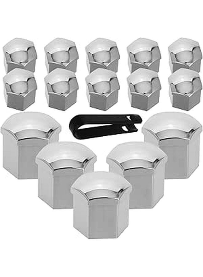 20 Car Wheel Nut Covers Plastic Hub Caps Easy Install Universal Fit Car Wheel Accessories - Image 1
