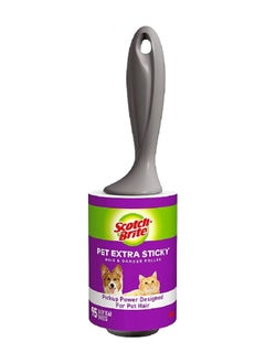 48-Sheets Pet Extra Sticky Lint Roller for Flat Surface White 13.4 x 20.2 cm UU011319025
