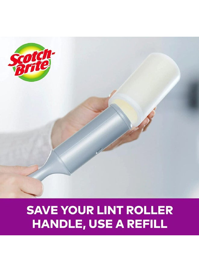 Scotch Brite - 48-Sheets Pet Extra Sticky Lint Roller for Flat Surface White 13.4 x 20.2 cm UU011319025 - Image 1