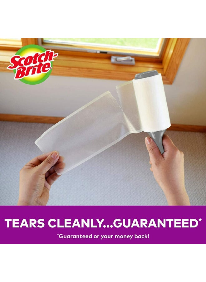 Scotch Brite - 48-Sheets Pet Extra Sticky Lint Roller for Flat Surface White 13.4 x 20.2 cm UU011319025 - Image 1