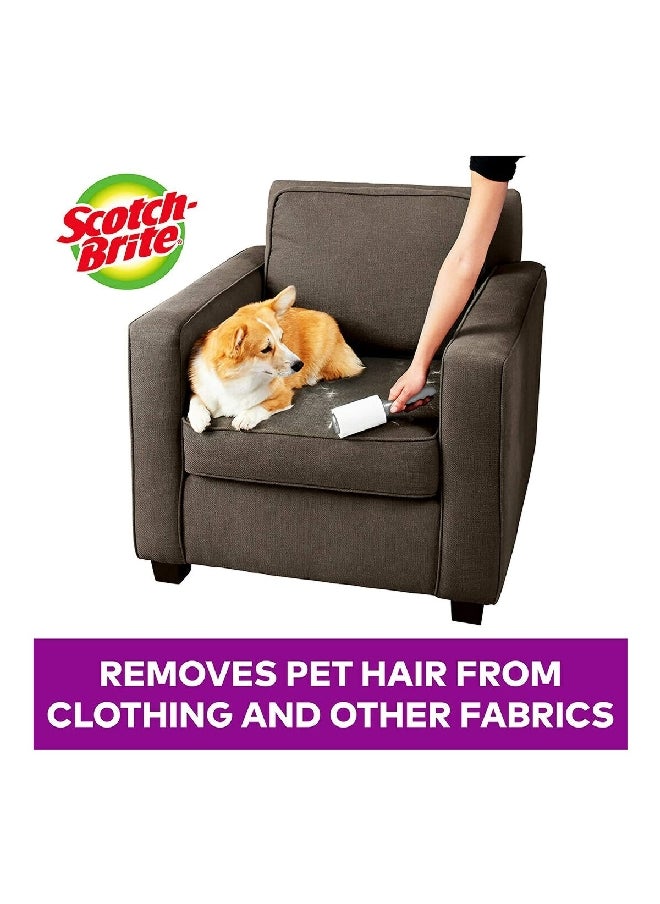 Scotch Brite - 48-Sheets Pet Extra Sticky Lint Roller for Flat Surface White 13.4 x 20.2 cm UU011319025 - Image 1