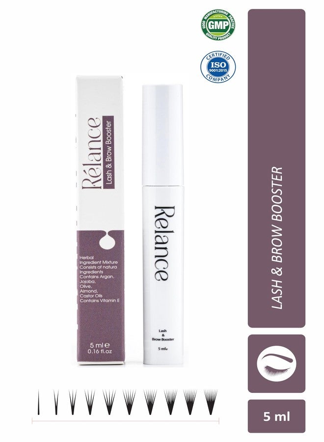 Relance Natural Herbal Lash & Brow Growth Booster Serum with Argan, Jojoba, Olive, Almond, Castor Oils, Vitamin E, 5ml - Image 3