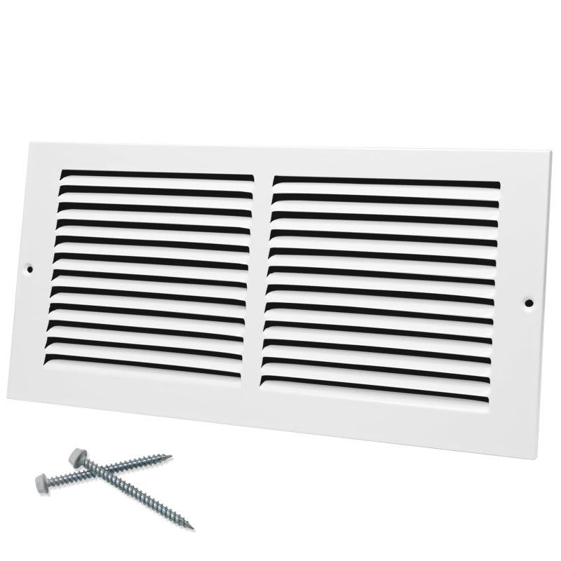 Howeall 14"W x 6"H [Duct Opening Size] Steel Return Air Grille, Air Return Vent Cover for Ceiling and Sidewall - HVAC Air Vent Covers - [Outer Dimensions: 15.75"W x 7.75"H] - Image 1