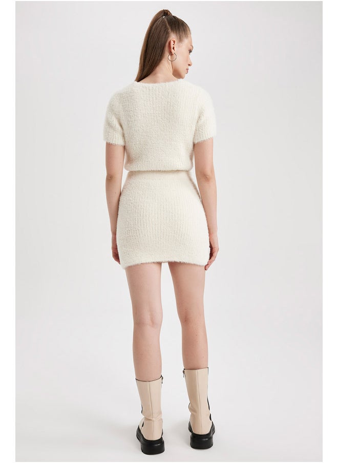 DeFacto - Woman Slim Fit Tricot Skirt - Image 1