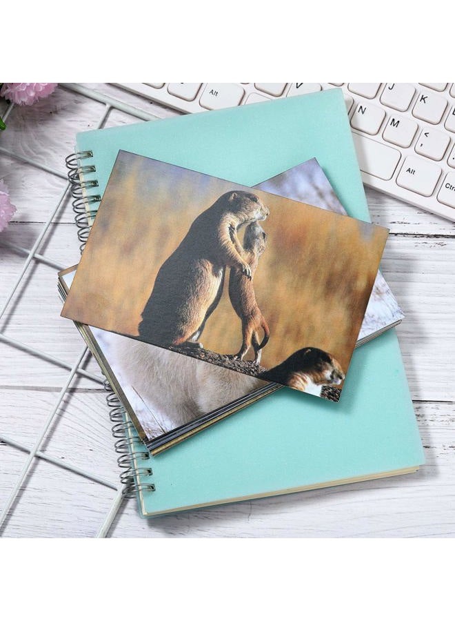 Outus 60 Pieces Wild Animal Themed Blank Postcards 20 Designs Postcards Pandas Lions Polar Bears Giraffes Elephants Animal Greeting Postcards, 4 x 6 Inches - Image 5