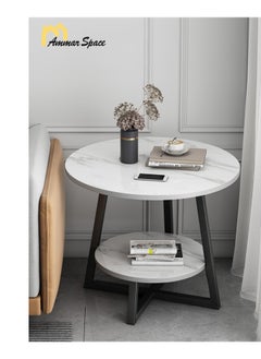 Narrow Side Table 2 Tier End Table Round Accent Coffee Side Table Indoor Modern Bed Side Table for Bedroom Living Room or Office - pzsku/Z3920DB8EFA6FF675DEA3Z/45/_/1739436462/54e07648-1970-44d8-b540-439187969dca