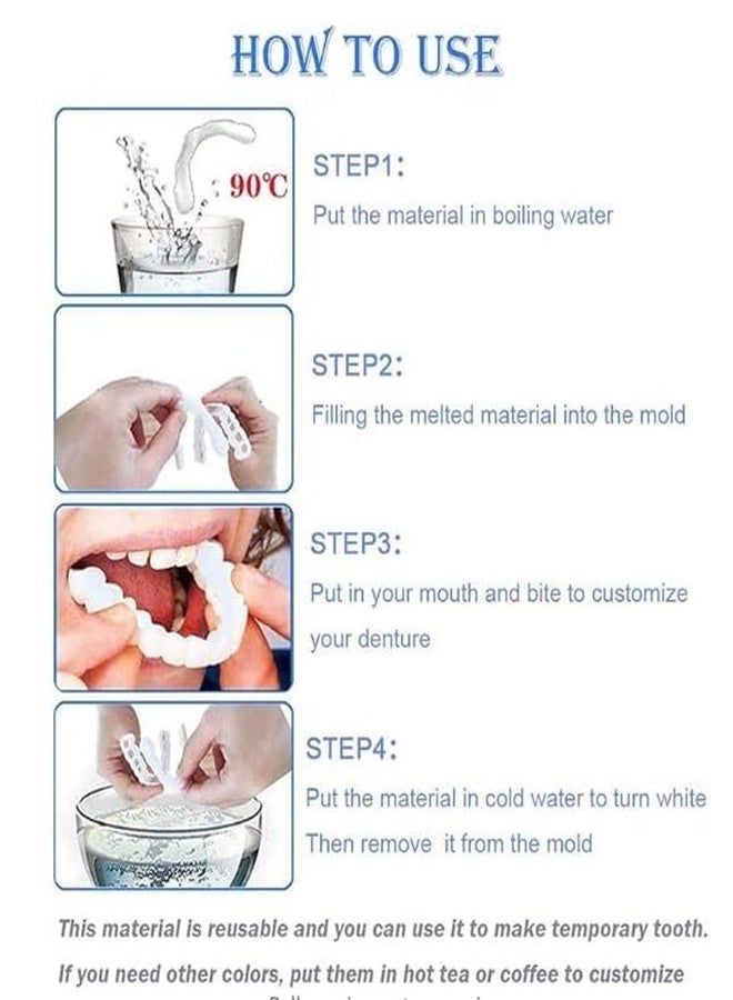 2 Pairs Food-Grade Safe Smile Fit, Tasteless Non-Irritating Material, Flexible Hand-Moldable Design for Daily Short-Term Social Wearing(1) - Image 5