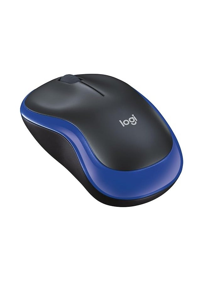 Logitech Mouse Wireless Blue M185 - Image 1