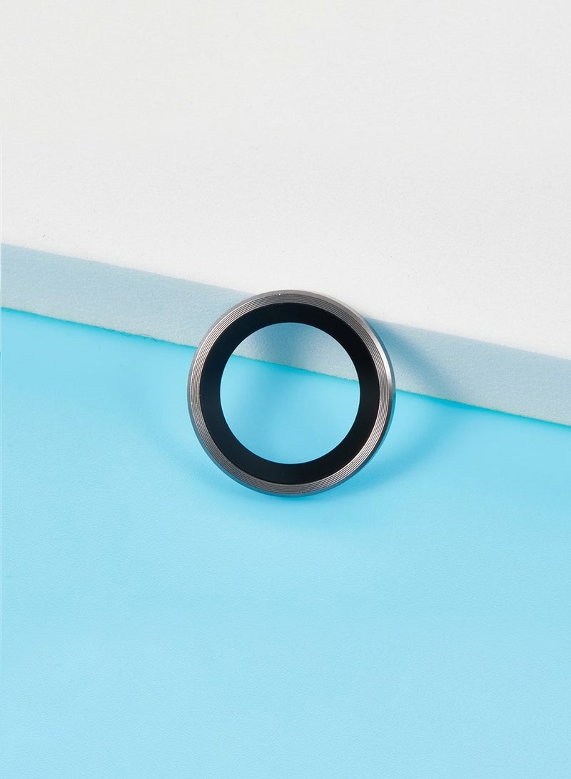 Wtech Apple iPhone 17 Pro 5G 2025 Premium Alloy Ring Camera Lens Tempered Glass Protector Shield (MLGICR) - Clear/Titanium - Image 2