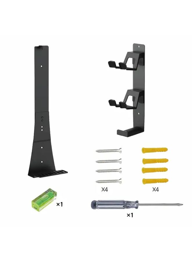 حامل حائطي لجهاز PS5 مخصص لـ PS5 Pro Slim باللون الأسود، مثالي لتوفير المساحة هدية للاعبين - Image 1