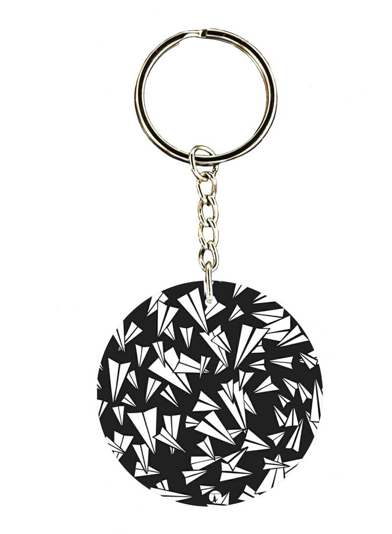Paper Planes Double Side Printed Keychain