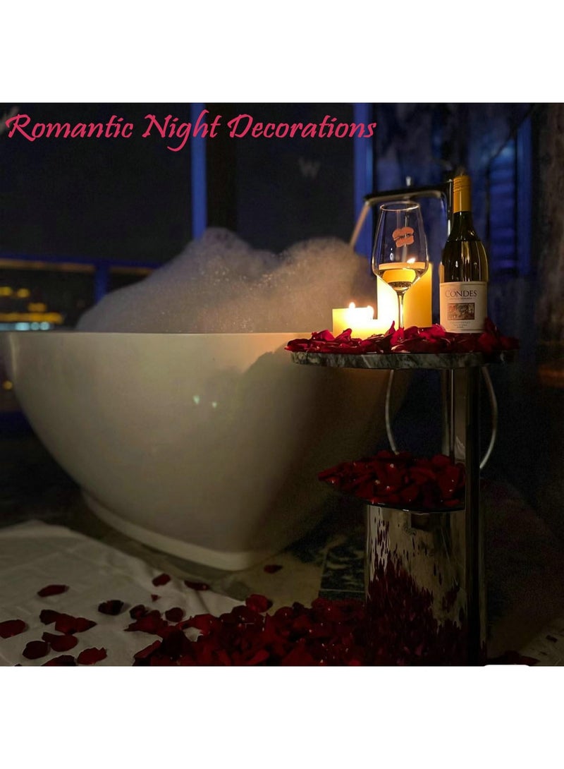Lyaxm 1000 PCS Dark-Red Silk Rose Petals for Romantic Night,Wedding,Proposal Anniversary Flower Decorations - Image 4