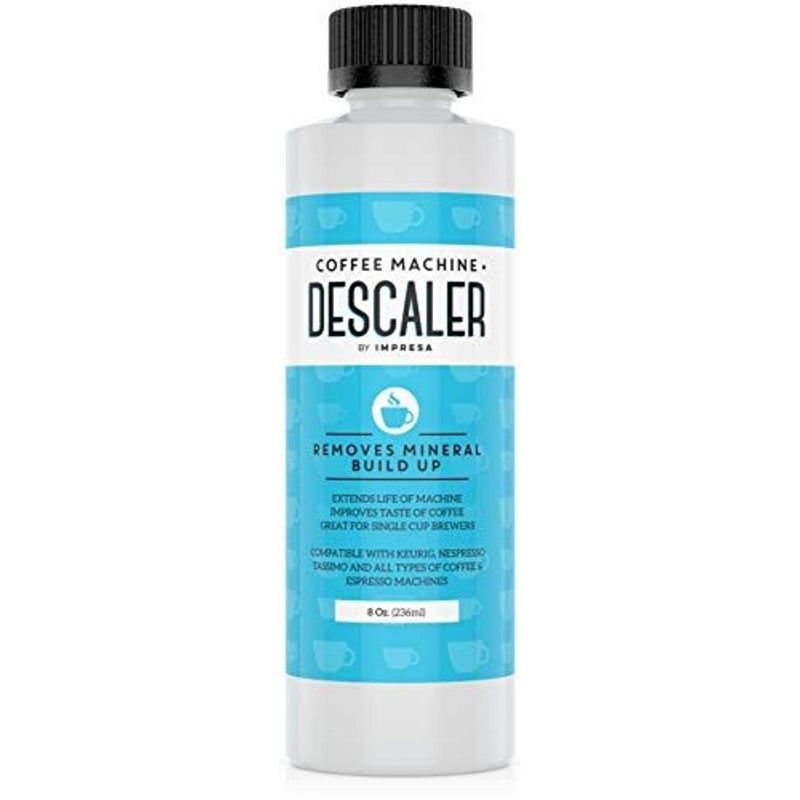 IMPRESA Coffee Machine Descaler (2 Uses Per Bottle) - Made in the USA - Universal Descaling Solution, Compatible with Nespresso, Delonghi and All Single Use Coffee and Espresso Machines - Image 1